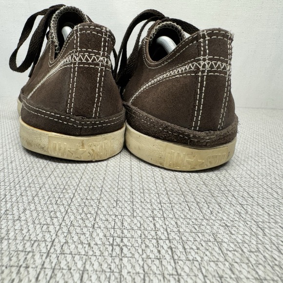 CONVERSE‎ Unisex Low Shoes 132479C Brown Suede Leather WAXED M 11/W 13 EUC RARE - Picture 3 of 7